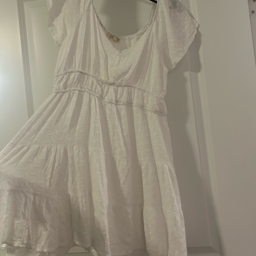 White layered dress